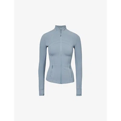 Lululemon Womens Belgian Blue Define Funnel-neck Stretch-woven Jacket