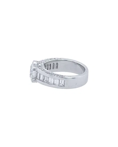 Diana M. Fine Jewelry White Gold 2.00 Ct. Tw. Diamond Half-set Ring