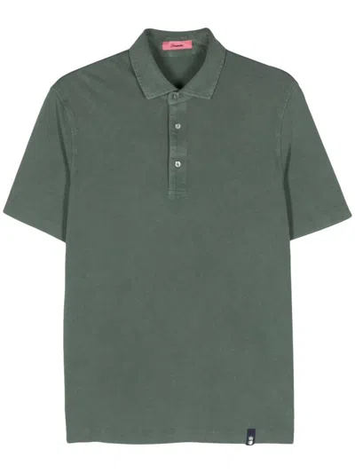 Drumohr Piqué Polo Shirt In Green
