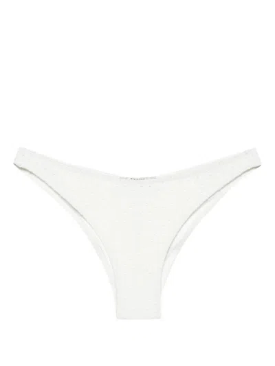 Twinset Openwork Bikini Bottom In White