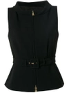 BOUTIQUE MOSCHINO BELTED WAISTCOAT,A0520612412308321