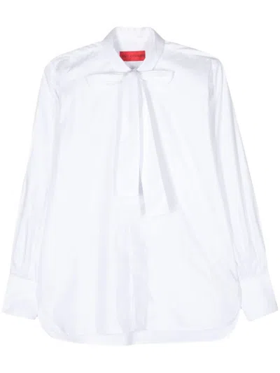 Wild Cashmere Long-sleeve Cotton Shirt In Beige