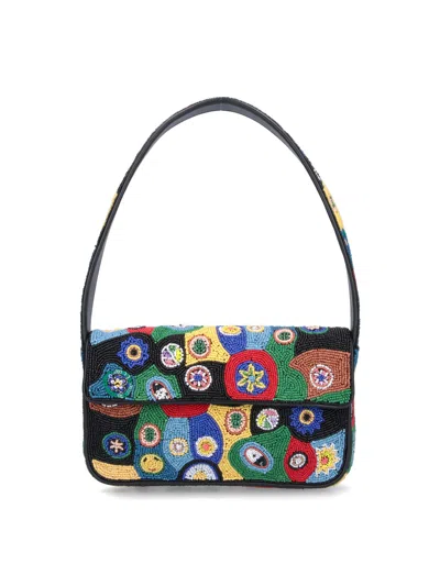 Staud Tommy Beaded Millefiori Shoulder Bag In Multi