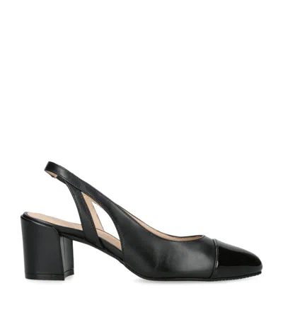 Stuart Weitzman Sleek Slingback Pumps In Black