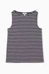 Cos Boat-neck Tank Top In Blue