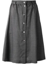 MAISON KITSUNÉ flared buttoned skirt,FW17W50412297398
