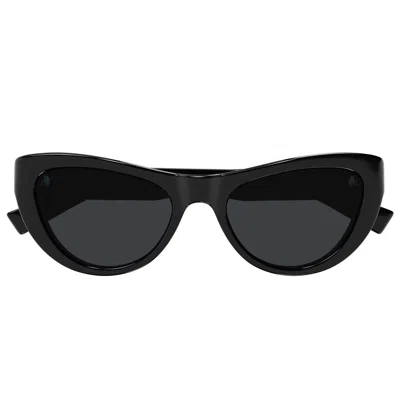 Saint Laurent Black Sl 676 New Wave Sunglasses In 001 Black
