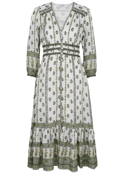 Veronica Beard Castella Floral Dress In Ivory