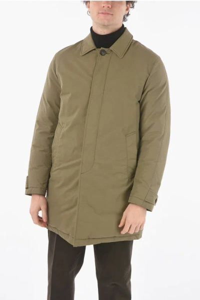 Corneliani Cc Collection Hidden Buttoning Taito Down Jacket In Green