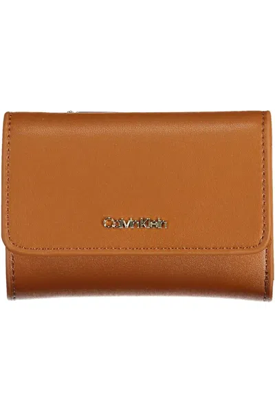 Calvin Klein Polyethylene Men's Wallet In Brown