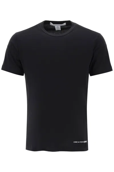 Comme Des Garçons Shirt Logo-print Cotton T-shirt In Black