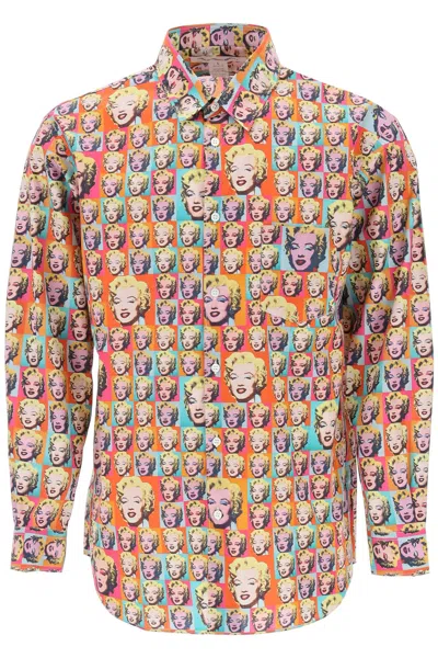 Comme Des Garçons Shirt Marylin Print Shirt In Multicolor