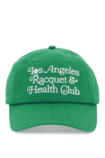 Sporty And Rich Sporty & Rich Embroidered Lettering Baseball Cap In Green