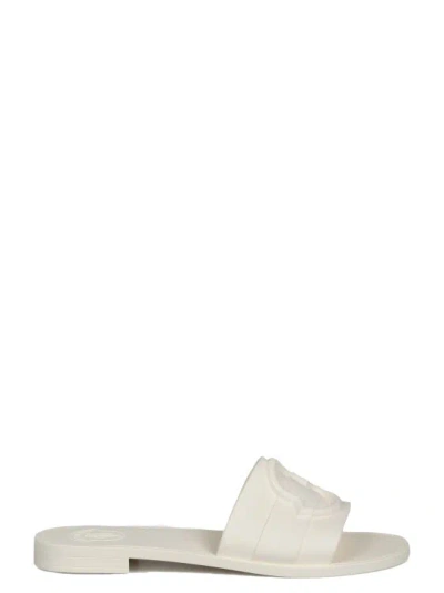 Moncler Mon Slide Sandal In White