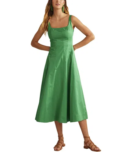 Boden Sleeveless Panelled Midi Dress Rich Emerald Women  In Green