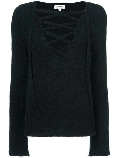 L Agence L'agence Candela Sweater In Black