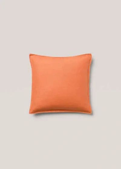 Mango Home 100% Linen Cushion Case 45x45cm Orange