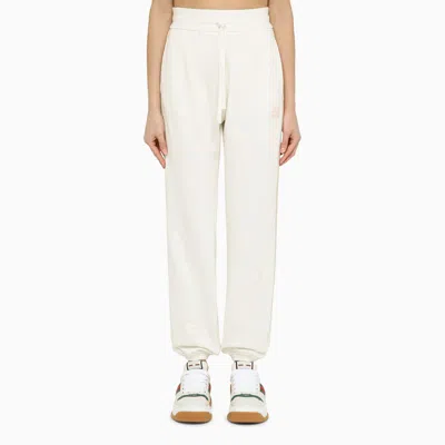 Gucci White/pink Cotton Jogging Trousers