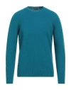 Drumohr Man Sweater Deep Jade Size 42 Silk In Green