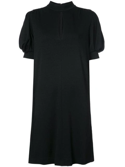 Chloé Puff Sleeve Dress In Black