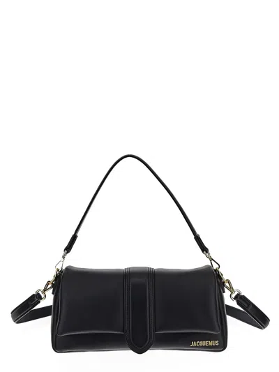 Jacquemus Women's Le Bambimou Leather Shoulder Bag In Black