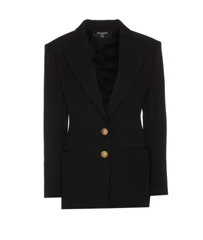 Balmain 2 Buttons Jacket In Black