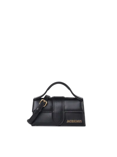 Jacquemus Le Bambino Leather Tote Bag In Black