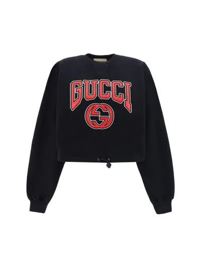 Gucci Sweatshirt In Black/mix