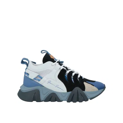 Versace Squalo Sneakers In Blue
