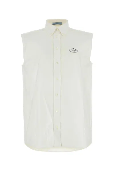 Prada Shirts In Cream