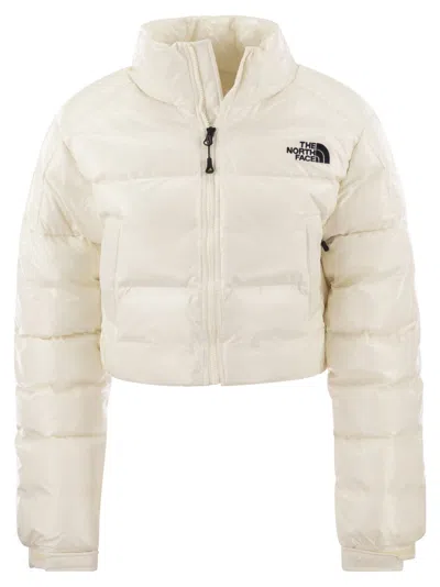 The North Face Rusta 2.0 Cropped Bomber Jacket In White