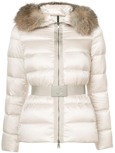 Moncler Tatie Quilted-down Jacket In Neutrals