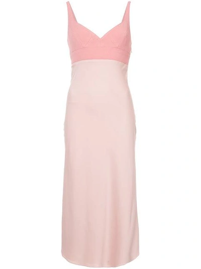 Tome Stretch-crepe Slip Dress In Pink