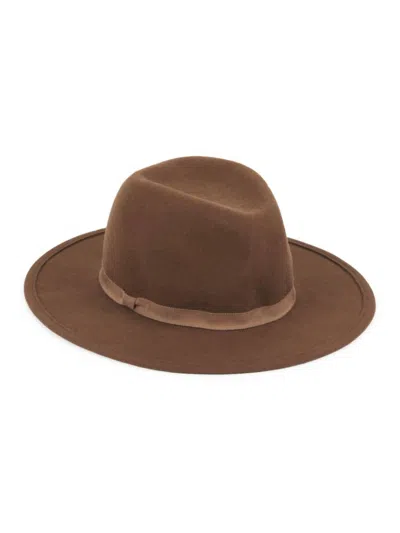 Hat Attack Chelsea Wool Fedora Hat In Brown