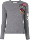 VALENTINO VALENTINO BEADED JUMPER - GREY,NB3KC0263GJ12240508