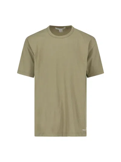 Comme Des Garçons Shirt Basic T-shirt In Khaki