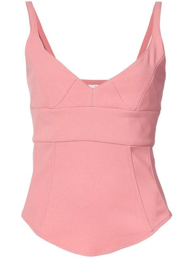 Tome Structured Tank Top - Pink In Pink & Purple