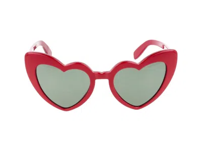 Saint Laurent Sunglasses In Red Red Grey