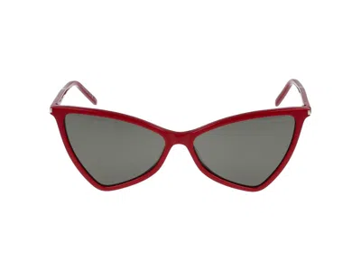 Saint Laurent Sunglasses In Red Red Grey
