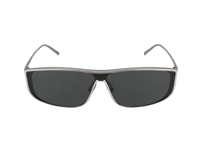 Saint Laurent Sunglasses In Silver Silver Grey