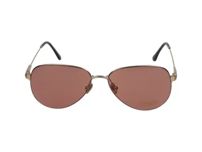 Tom Ford Sunglasses In Gold/brown
