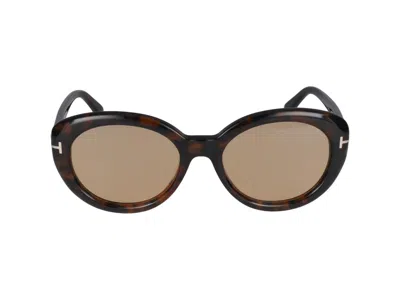 Tom Ford Sunglasses In Dark Havana/brown