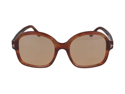 Tom Ford Sunglasses In Light Brown Luc/brown