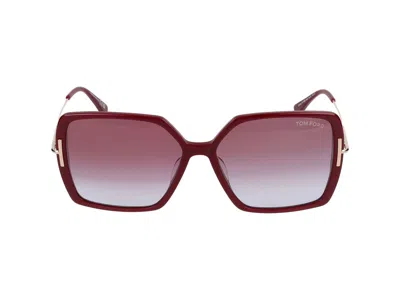 Tom Ford Sunglasses In Bordeaux Luc/ Mirrored