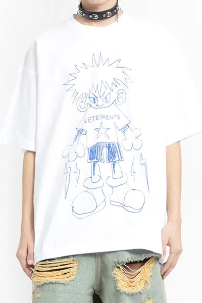 Vetements T-shirts In White