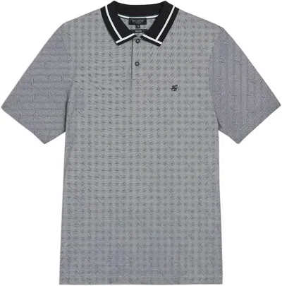 Ted Baker Ginald Polo In Black