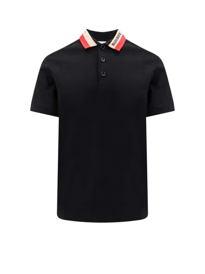 Burberry Edney Polo Shirt In Black