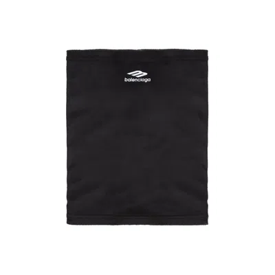 Balenciaga 3b Sports Icon Neck Scarf In Black