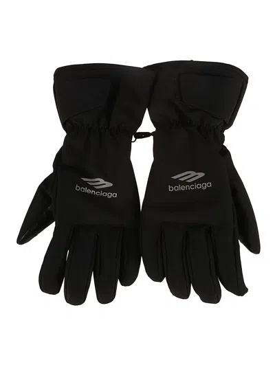 Balenciaga Ski Gloves In Black