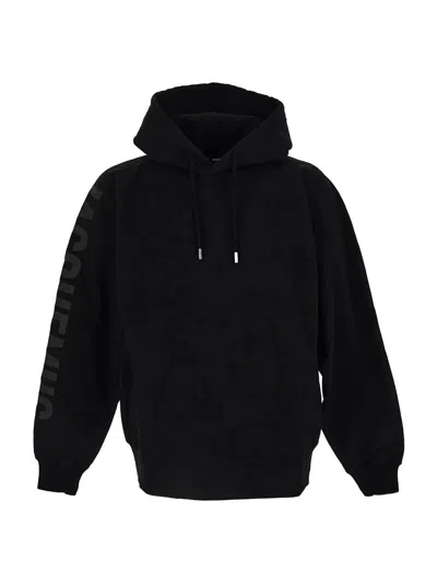 Jacquemus Cotton Sweatshirt In Black